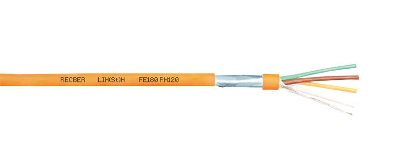 Reçber LIH(St)H FE180 PH120 3x0,75 Yangına Dayanıklı Kablo Halogen Free 100 Metre